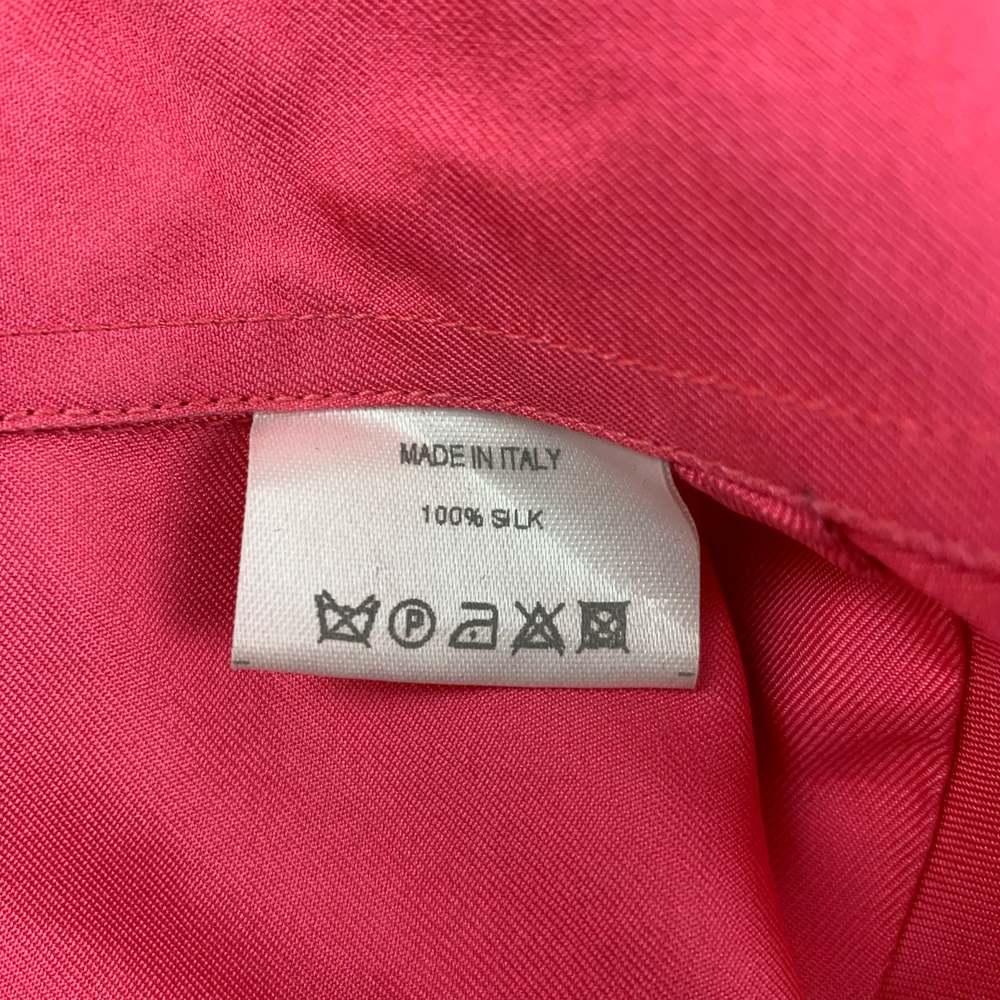 GUCCI Pink Silk Nehru Collar Long Sleeve Shirt - Picture 4 of 6